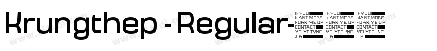 Krungthep - Regular字体转换